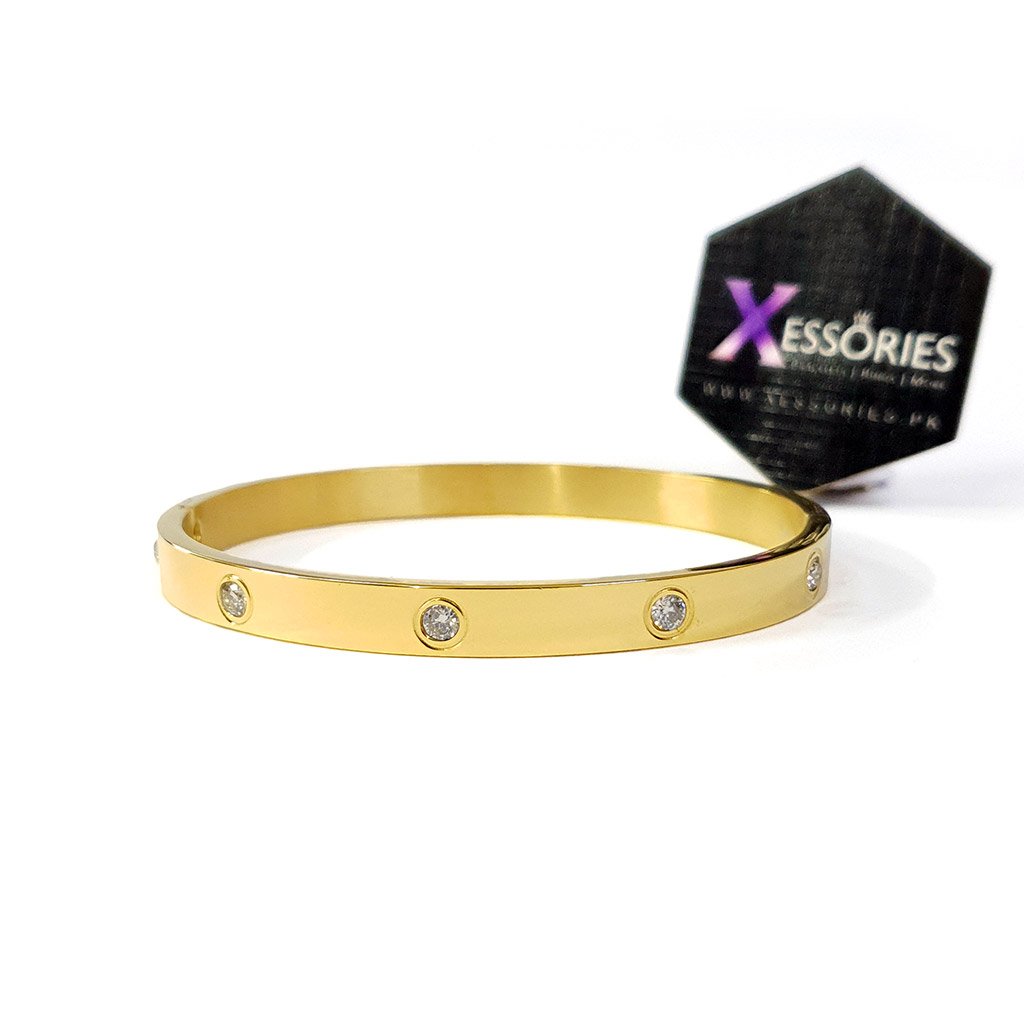 gold cartier style bracelet